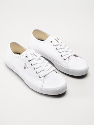 Gant Footwear - Pillox - Vita låga textilskor
