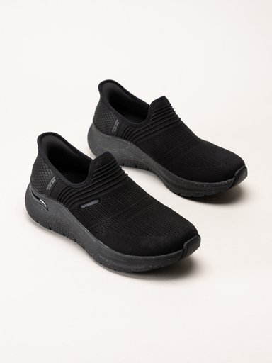 Skechers - Slip-Ins Arch Fit 2.0 - Svarta vattentäta slip-ins sportskor