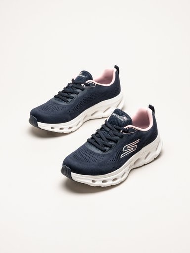 Skechers - Go Walk Glide Step 2.0 - Mörkblå sneakers i mesh