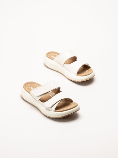Joya - Vienna III - Offwhite sandaler i skinn