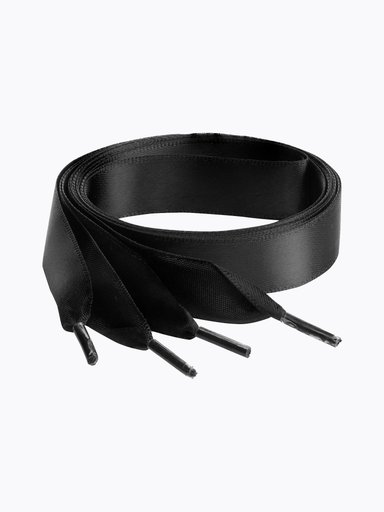Springyard - Satin 16.0 - Svart platta satinskosnöre